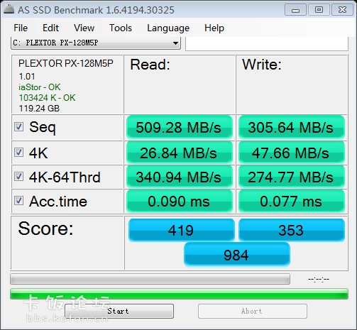 as-ssd-bench PLEXTOR PX-128M5 2012.10.31 22-16-11.png