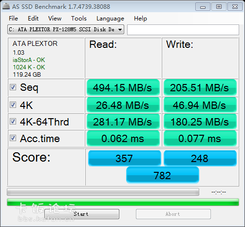 as-ssd-bench ATA PLEXTOR PX-1 2013.6.22 15-42-23.png