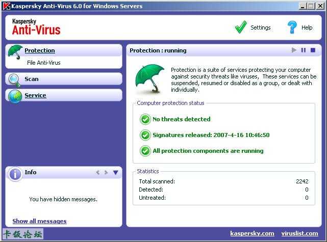 KAV for WindowsSever6.0